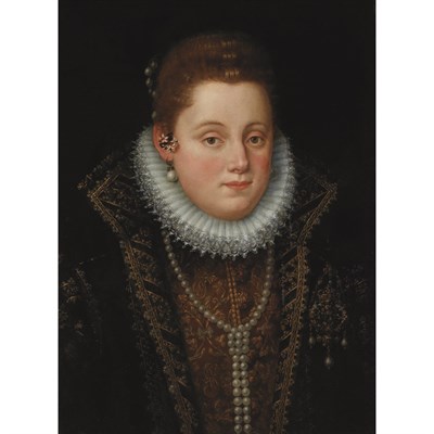 Lot 10 - Circle of Scipione Pulzone Portrait of a Lady...