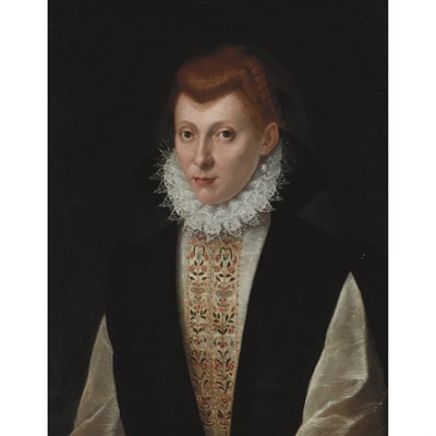 Lot 11 - Follower of Sofonisba Anguissola Woman in a...