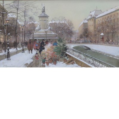Lot 84 - Paul Renard French, 1941-1997 Paris Street...