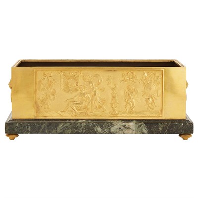Lot 173 - Neoclassical Style Gilt-Bronze and Green...
