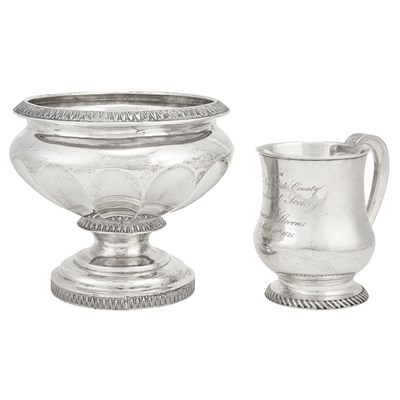 Lot 166 - American Coin Silver Waste Bowl John & James...