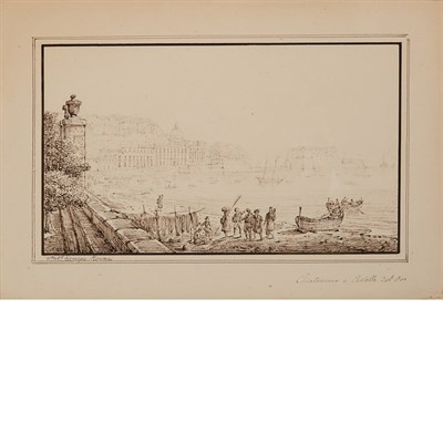 Lot 54 - Antonio Senape Italian, 1788-1850 Amalfi,...