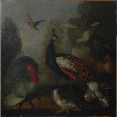 Lot 69 - Manner of Melchior d'Hondecoeter Birds in...