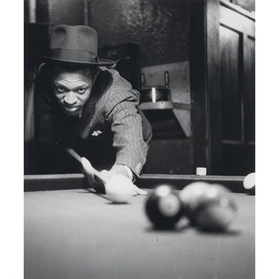 Lot 657 - AIGNER, LUCIEN (1901-1999) Pool player, Harlem,...
