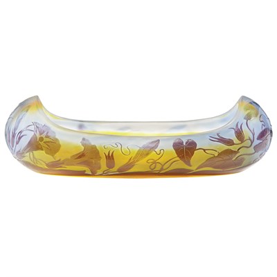 Lot 364 - Galle Acid Etched Cameo Glass Cabinet Vase...