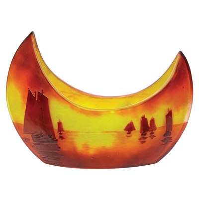 Lot 366 - Galle Acid Etched Cameo Glass Vase Circa 1900...