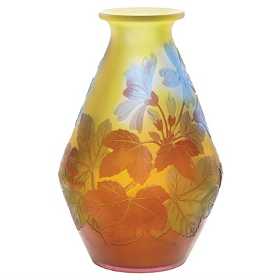Lot 340 - Galle Acid Etched Cameo Glass Vase Circa 1900...