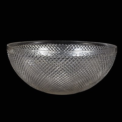 Lot 160 - Glass Center Bowl Height 7 inches, diameter 15...