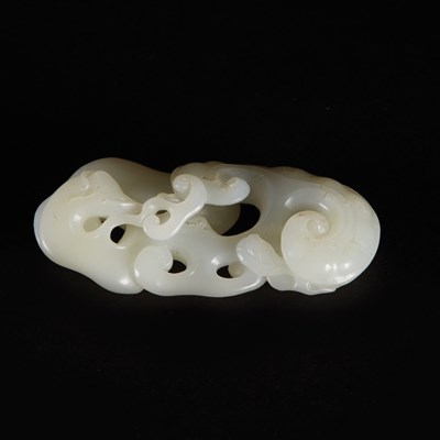 Lot 332 - Chinese White Jade Lingzhi Fungus Qing Dynasty...