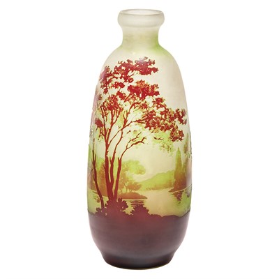 Lot 349 - Galle Acid Etched Cameo Glass Vase Circa 1900...