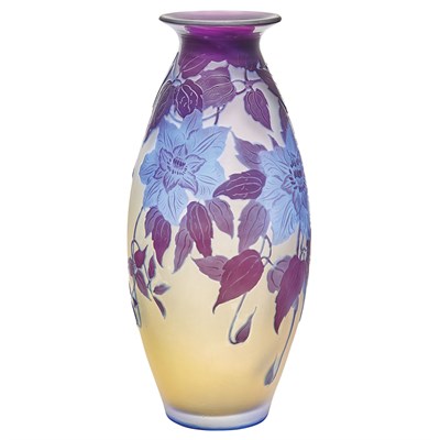 Lot 348 - Galle Acid Etched Cameo Glass Vase Circa 1900...