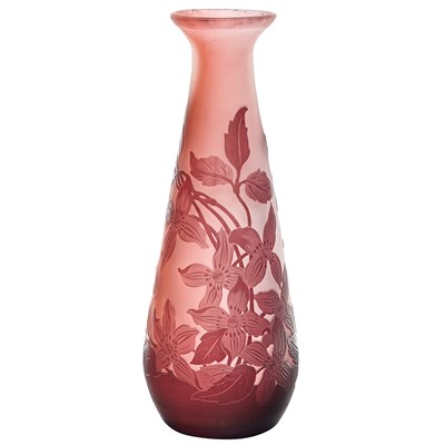 Lot 350 - Galle Acid Etched Cameo Glass Vase Circa 1900...