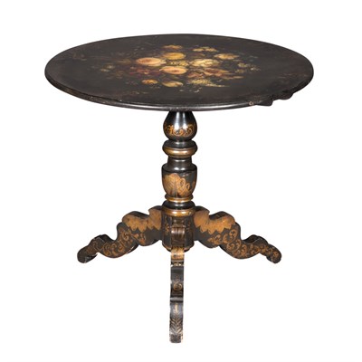 Lot 209 - Victorian Style Painted Tilt-Top Table Height...