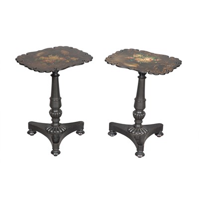 Lot 410 - Pair of Victorian Painted Side Tables Height...