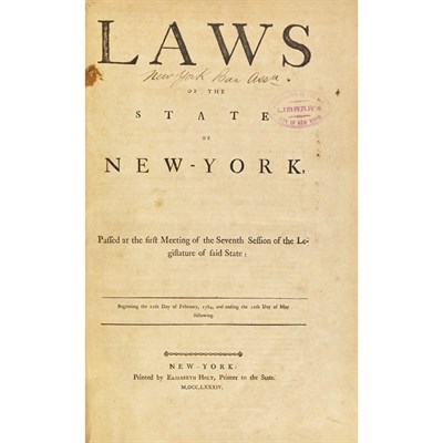 Lot 29 - [NEW YORK - FEDERAL] Run of Laws of the State...