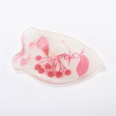 Lot 354 - Galle Acid Etched Cameo Glass Dish Circa 1905...