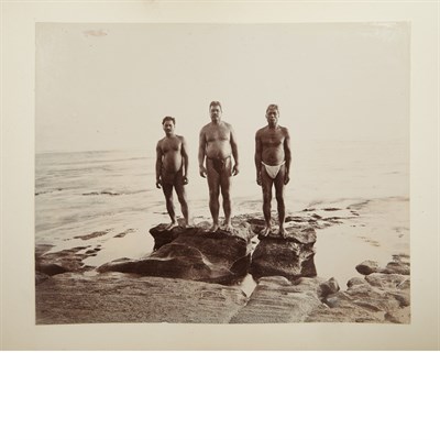 Lot 642 - [HAWAII] Album of approximately 58 albumen...