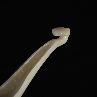 Lot 225 - Chinese Pale Celadon Jade Spoon The rounded...