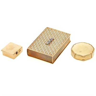 Lot 1166 - Three Gold Cases