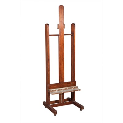 Lot 147 - Oak Easel 19th Century Height 6 feet 6 inches,...