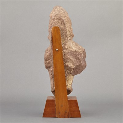 Lot 39 - Indian Red Sandstone Head of a Deity 12th...