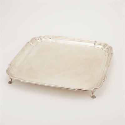 Lot 232 - George V Silver Salver Mappin & Webb,...