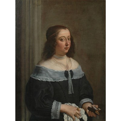 Lot 36 - Flemish School 17th Century Portrait of a Lady...