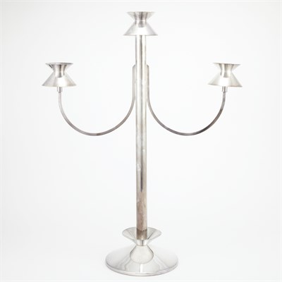 Lot 319 - Pair of Art Deco Style Chromed Metal...