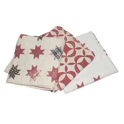 Lot 191A - Group of Three American Patchwork Quilts