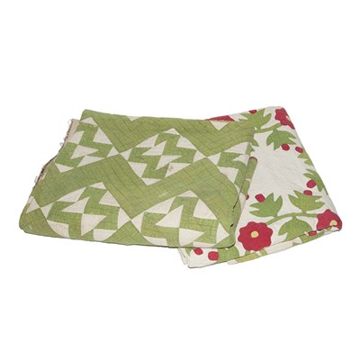 Lot 239A - Two American Patchwork Quilts