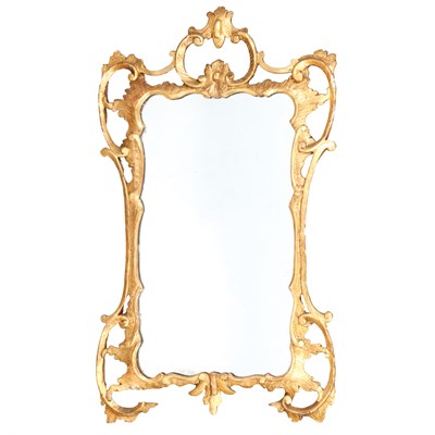 Lot 141 - George II Style Giltwood Mirror Height 39 1/2...