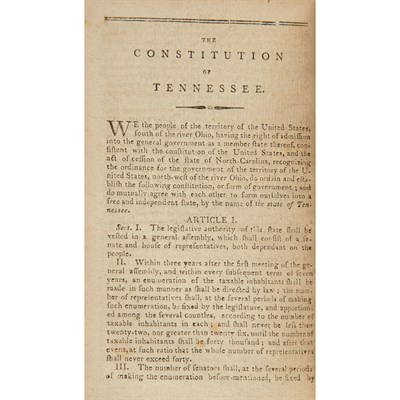 Lot 161 - [CONSTITUTION] The Constitutions of the...