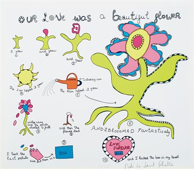 Lot 177 - Niki de Saint Phalle (1930-2002) OUR LOVE WAS...