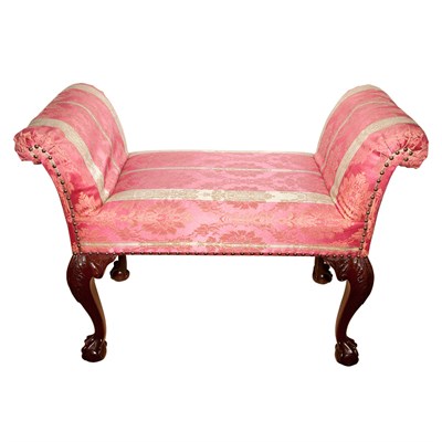 Lot 305 - George III Style Mahogany Window Bench Length...