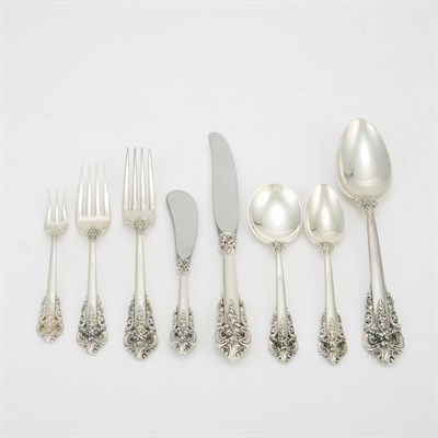Lot 200 - Wallace Sterling Silver Flatware Service In...