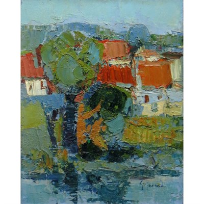 Lot 29 - Gabriel Godard French, b. 1933 Landscape with...