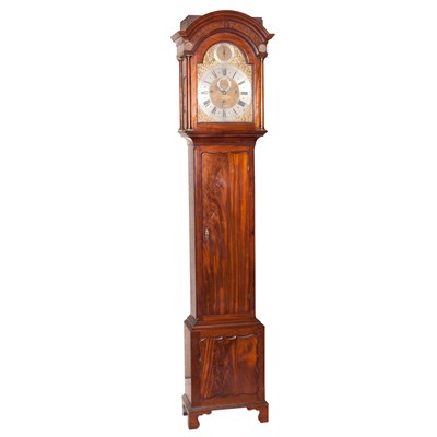 Lot 124 - George III Mahogany Tall Case Clock 18th...