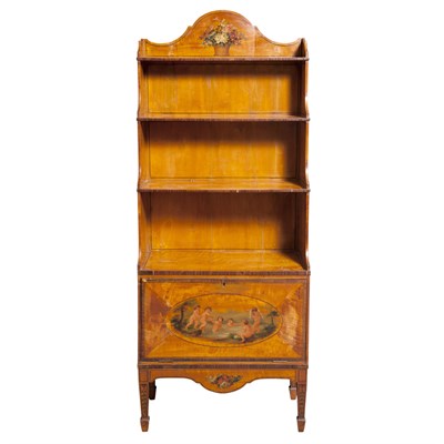 Lot 209 - George III Style Paint Decorated Satinwood...