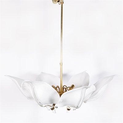 Lot 350 - Italian Design, 20th Century Murano Lotus Leaf...
