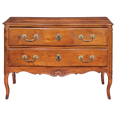 Lot 351 - Provincial Louis XV Walnut Commode Height 33...