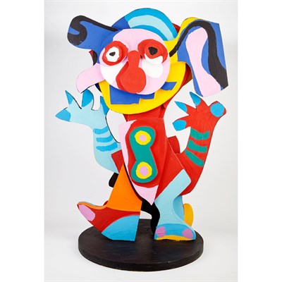 Lot 32 - Karel Appel Dutch, 1921-2006 Figure Signed...