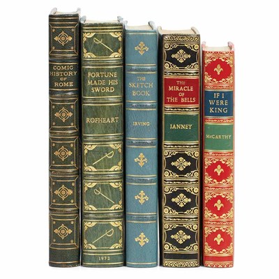 Lot 486 - [FINE BINDINGS] Group of 58 finely bound...