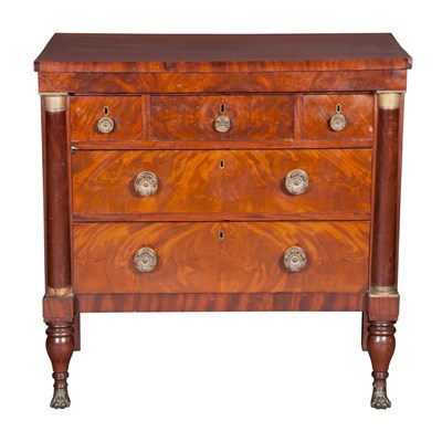Lot 131 - Classical Mahogany Chest of Drawers 19th...