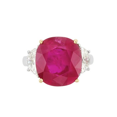Lot 71 - Platinum, Gold, Ruby and Diamond Ring, Piranesi