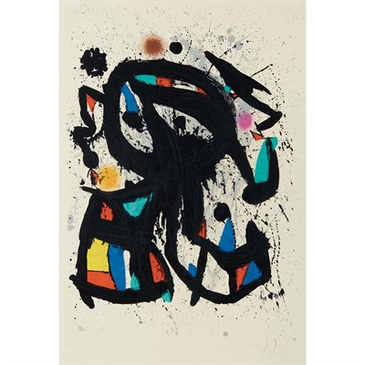 Lot 119 - Joan Miró L'ETUDIANT (M. 1022) Color...