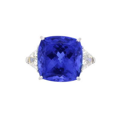 Lot 200 - Platinum, Tanzanite and Diamond Ring, Piranesi