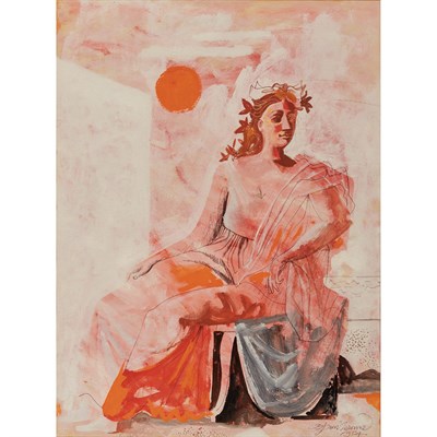 Lot 8 - Byron Browne American, 1907-1961 Classical...