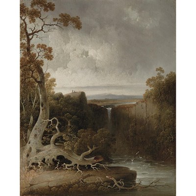Lot 19 - Joshua H. Shaw American, 1776-1860 Figures on...