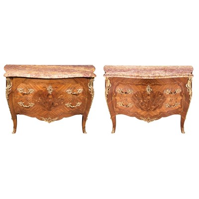 Lot 688 - Pair of Louis XV Style Gilt-Metal Mounted...