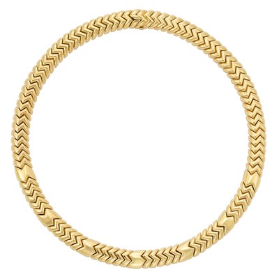 Lot 9 - Gold 'Spiga' Necklace, Bulgari